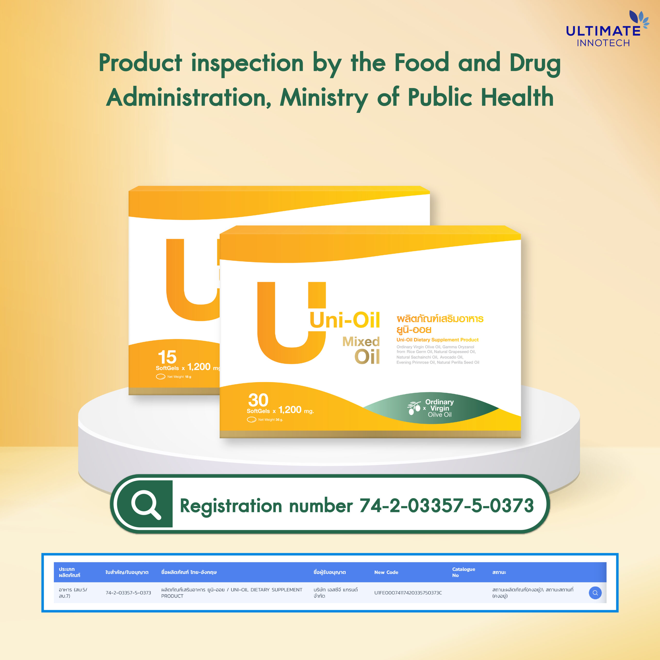 Unioil Unigrease Uni-Oil Dietary Supplement – Ultimate Innotech